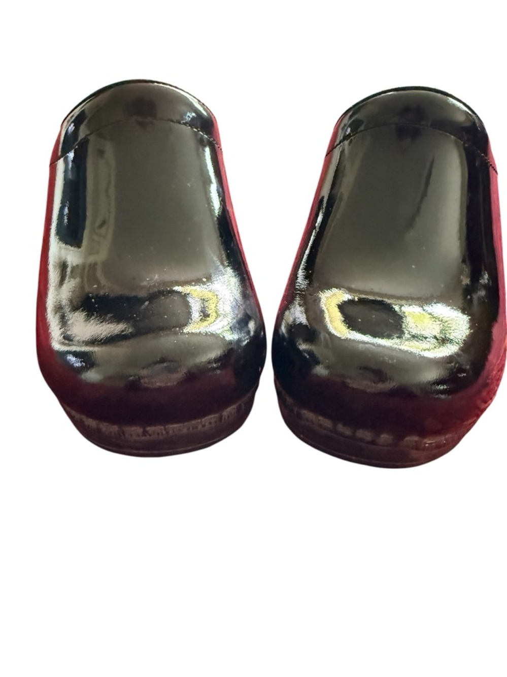 Dansko Women's 38 Black Patient Leather Nursing Slip On Mule Clogs Occupational